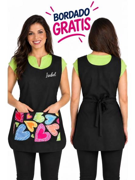 Estola Corazones Colores + bordado gratis