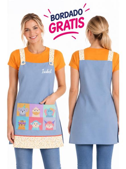 Estola maestra mascotas + bordado gratis