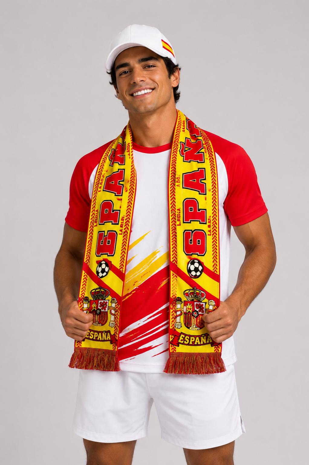 Pack Vamos España: Camiseta + Bufanda + Gorra