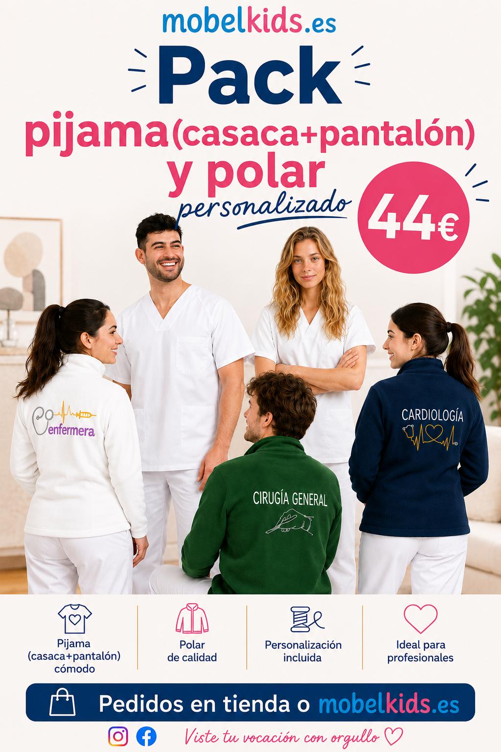 Pack Sanitario: casaca, pantalón y polar personalizado