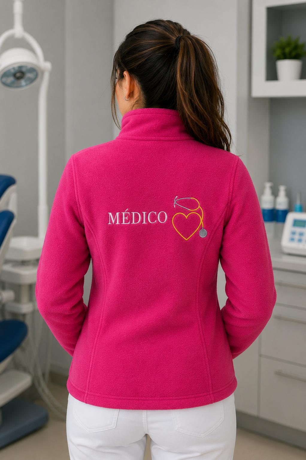 Chaqueta Polar Médico Personalizado