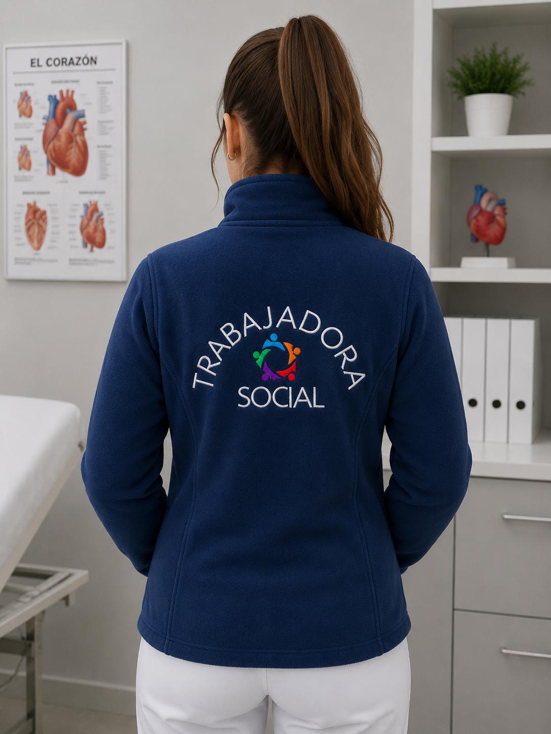 Chaqueta Polar Trabajadora Social Personalizada