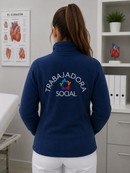 Chaqueta Polar Trabajadora Social Personalizada