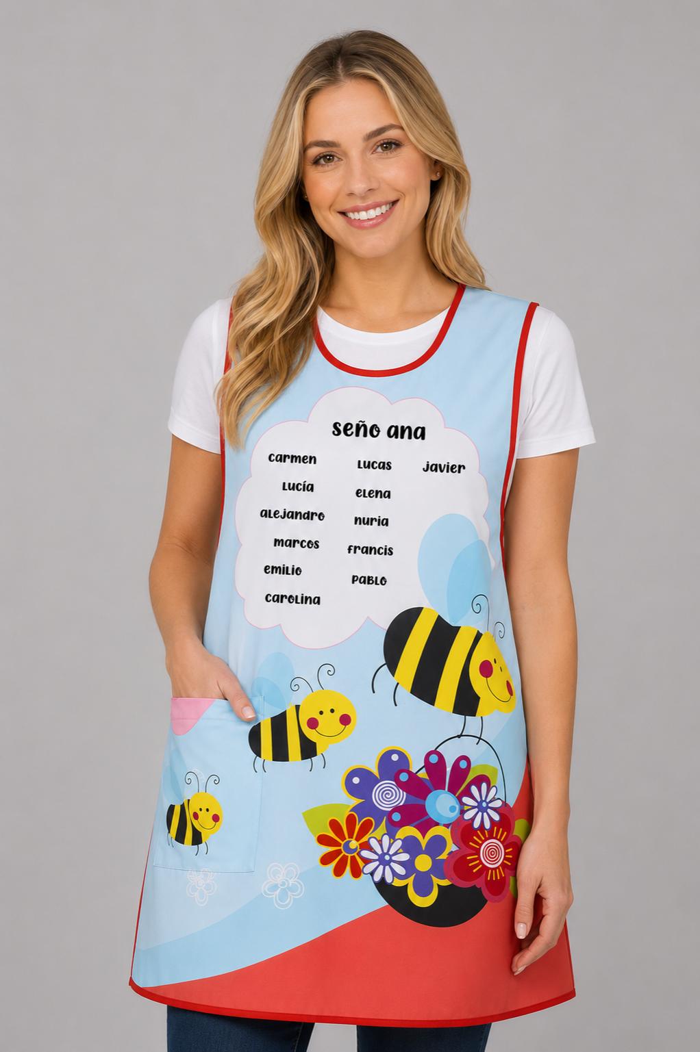 Estola personalizable ajustable «Abejitas»