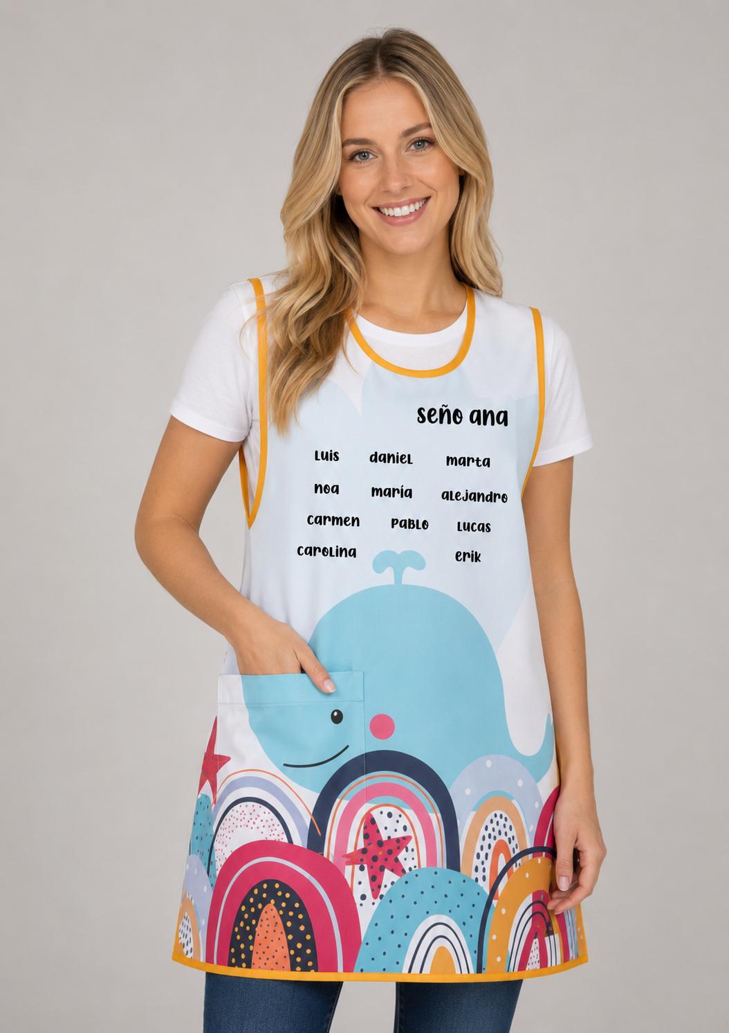 Estola personalizable ajustable «Ballena»