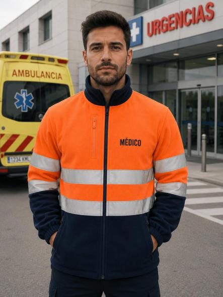 Chaqueta polar Alta Visibilidad Urgencias [1]