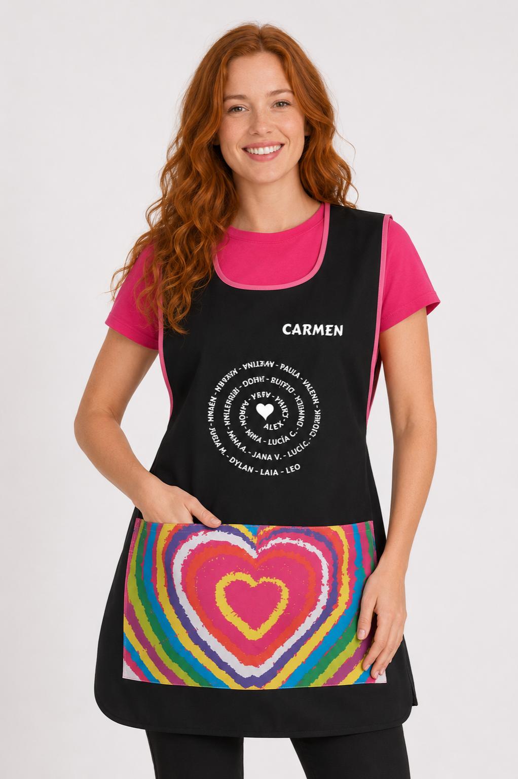 Estola corazón ágata