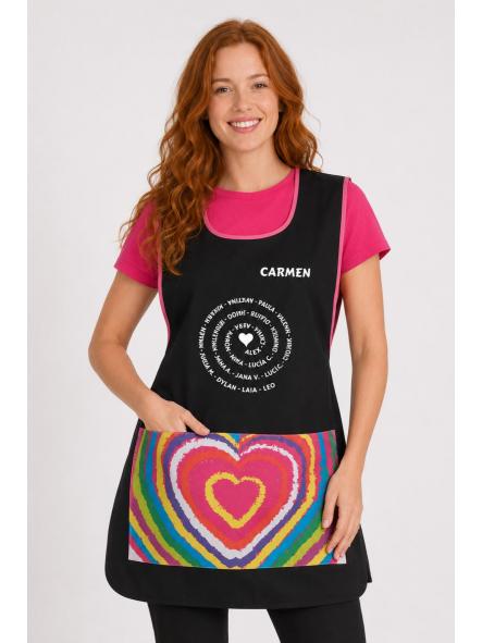 Estola corazón ágata