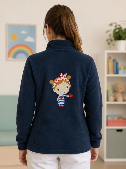 Chaqueta Polar Niña Amapola Personalizada