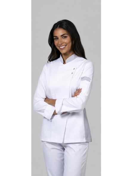 Casaca cocina para mujer sarga elástica
