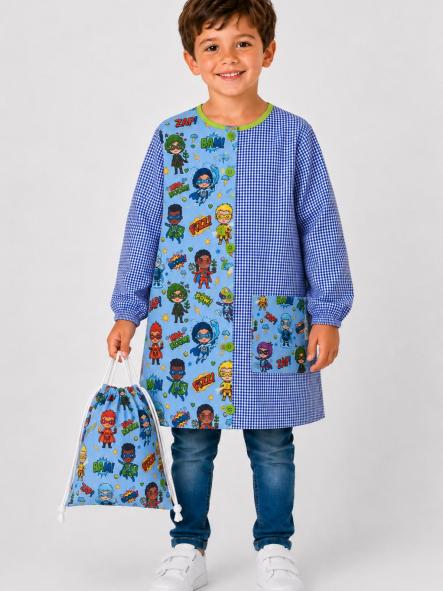 Babi superheroes + bolsila a juego de Regalo [0]