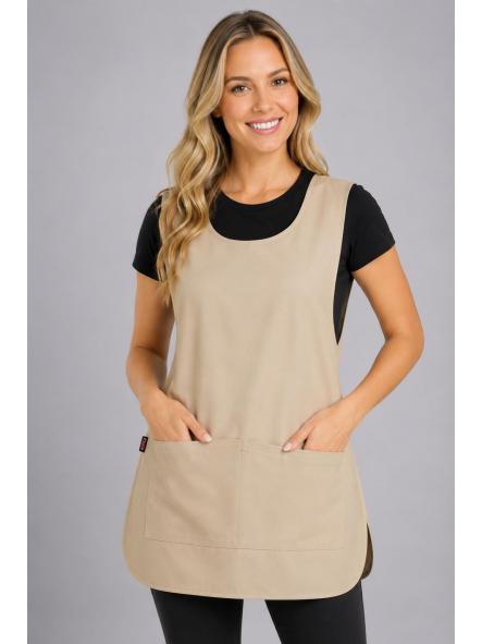 Estola Básica Multibolsillo Beige