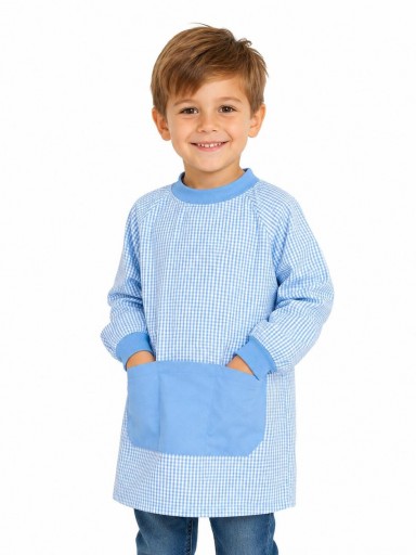 Bata infantil con cuello redondo [1]