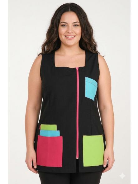 Casaca bolsillos colores