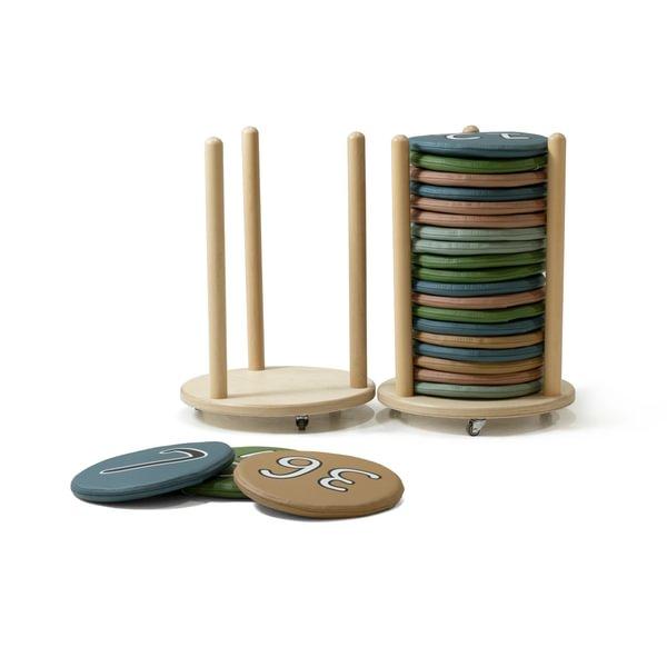 Cojines de suelo infantiles Palm (40 cojines+2 soportes)