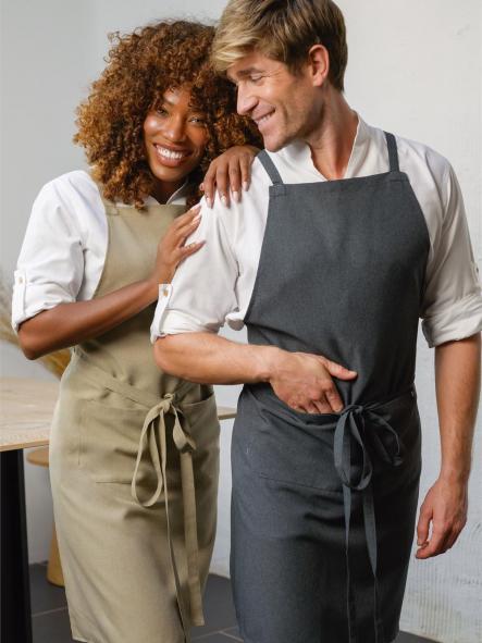 Delantal peto cruzado con trabillas [0]