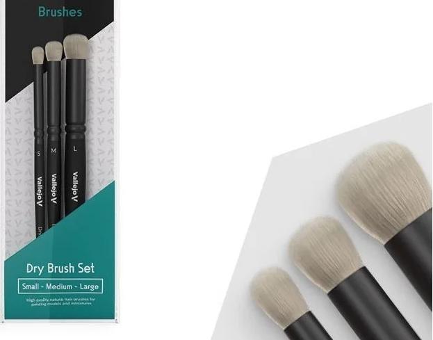 Set 3 Pinceles Dry Brush Set