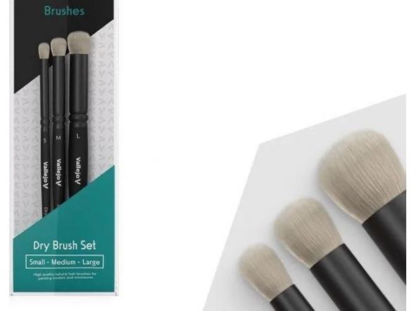 Set 3 Pinceles Dry Brush Set