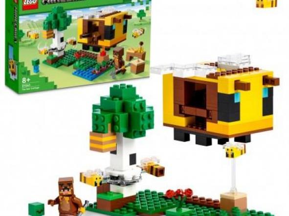 LEGO 21241 Minecraft La Cabaña Abeja