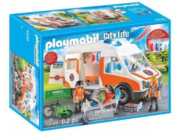 PLAYMOBIL City Life 70049 Ambulancia con Luces