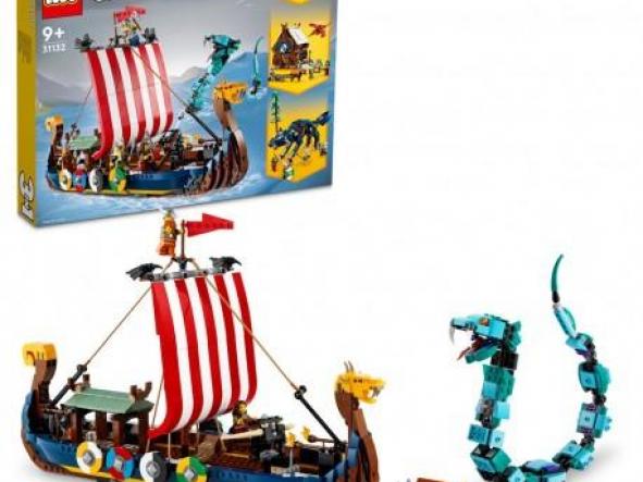 LEGO 31132 Barco Vikingo y Serpient Midgard