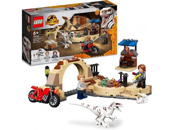LEGO 76945 Jurassic World Persecucion en Moto del Dinosaurio Atrocirraptor