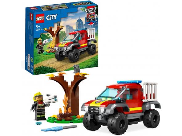 LEGO 60393 City Camion de Rescate 4x4 de Bomberos