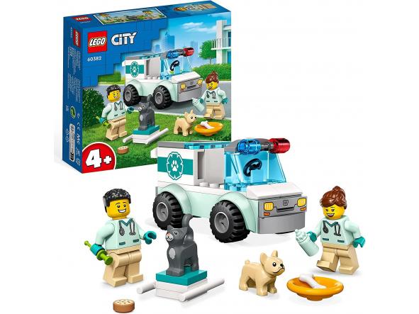 LEGO 60382 City Furgoneta Veterinaria de Rescate