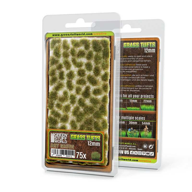 Matas Cesped Tufts - 12 mm - Verde Seco