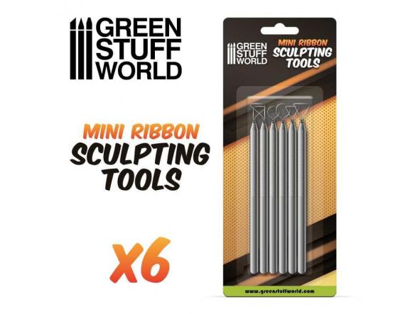 6x Mini Ribbon Sculpting Tool Set