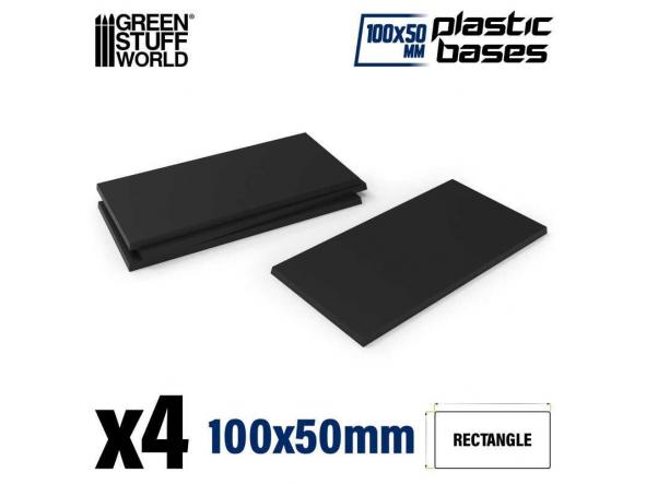 Peanas de plastico - Rectangulares 100x50mm