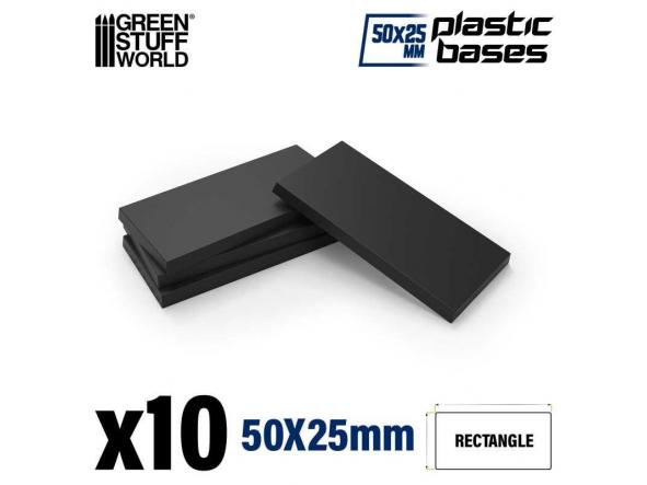 Peanas de plastico - Rectangulares 25x50mm