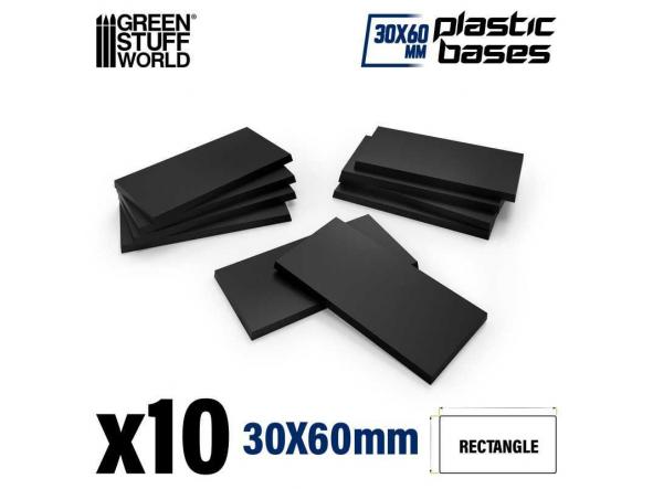 Peanas de plastico - Rectangulares 30x60mm