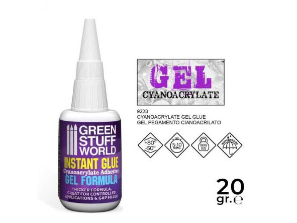 Pegamento Cianoacrilato Gel 20 gr.