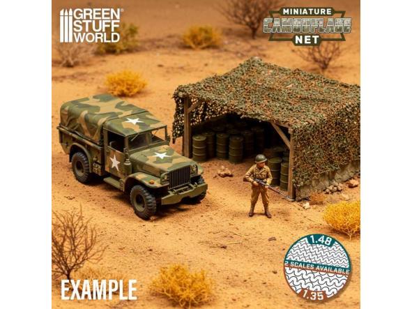 Redes de camuflaje miniatura Verde 1:48 [1]