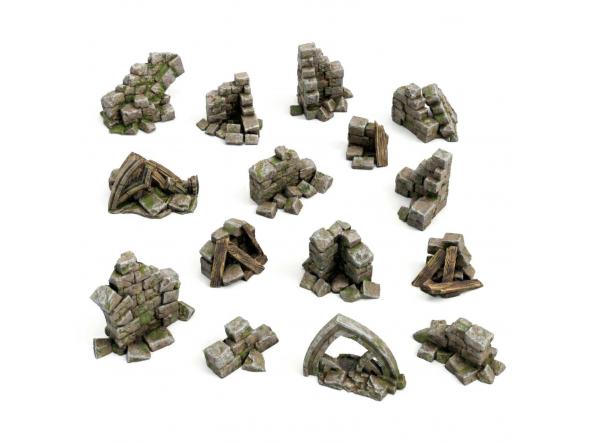 Ruinas de muros de piedra 1:48