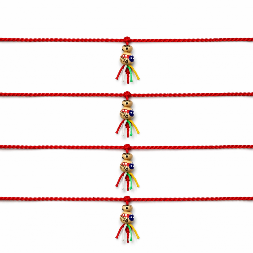 Pulsera cordón rojo de la Suerte con Chinito de la Suerte . 6 unidades  [3]