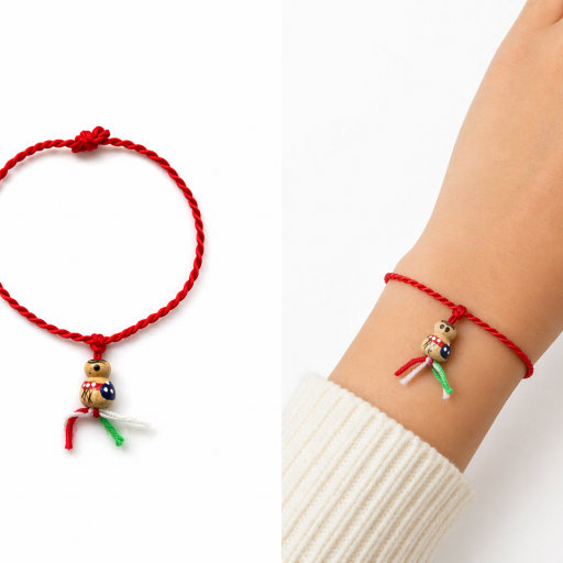 Pulsera cordón rojo de la Suerte con Chinito de la Suerte . 6 unidades  [2]