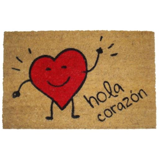 Felpudo Hola Corazón [0]
