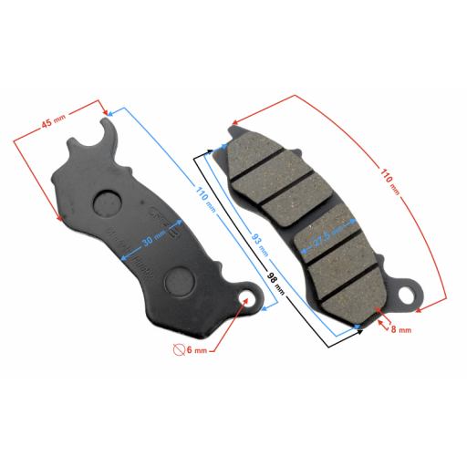 Pastillas de freno delanteras MITT GT MAX- GOES GT-WOTTAN STORM [0]