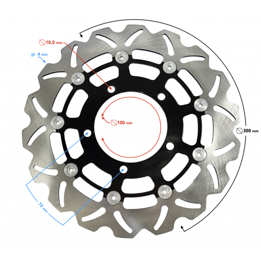 Disco de freno delantero MITT GP1 [1]