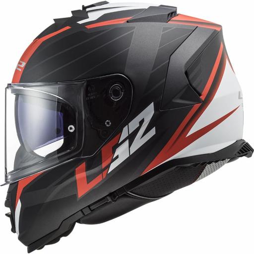 CASCO LS2 FF800 STORM NERVE NEGRO MATE / ROJO [1]