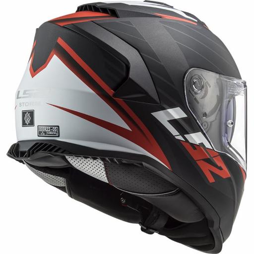 CASCO LS2 FF800 STORM NERVE NEGRO MATE / ROJO [2]