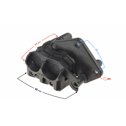 PINZA DE FRENO TRASERA GT - MAX ( INYECCION )