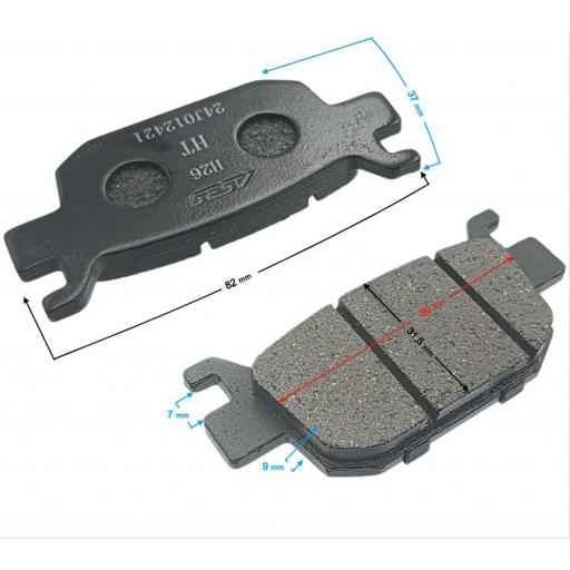 PASTILLAS DE FRENO TRASERAS VOGE SR1 ADV
