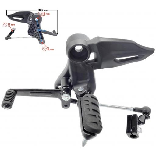 Reposapiés (juego del conductor izquierdo) VOGE 125R [0]