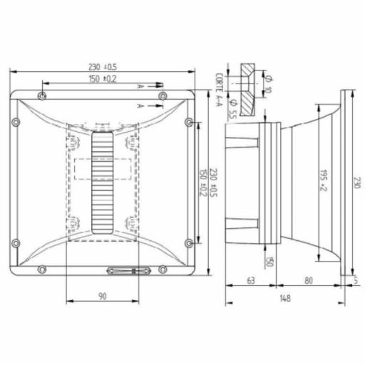 Beyma Tpl-150/H Tweeter de Diafragma Plegado 80W 8 Ohms [3]