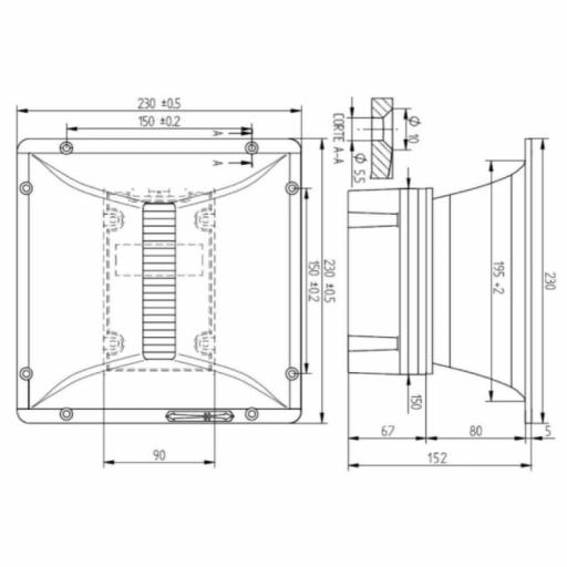 Beyma Tpl-200/H Tweeter de Diafragma Plegado 120W 8 Ohms [2]