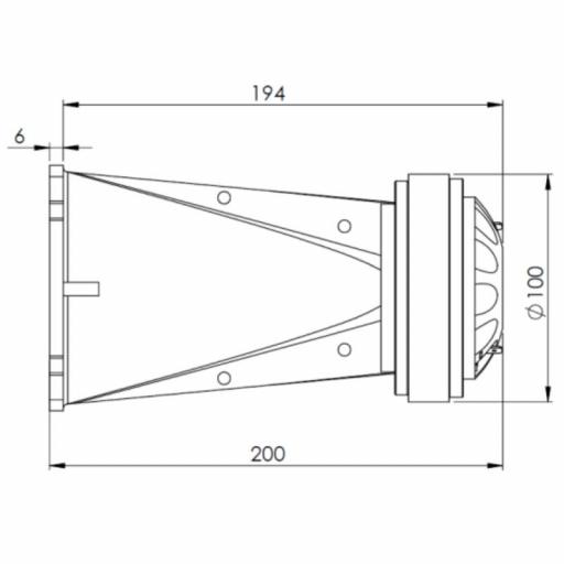 Beyma Wl-4Fe/N Motor de Agudos con Guía Ondas 70W @8 ohms (Pareja) [2]