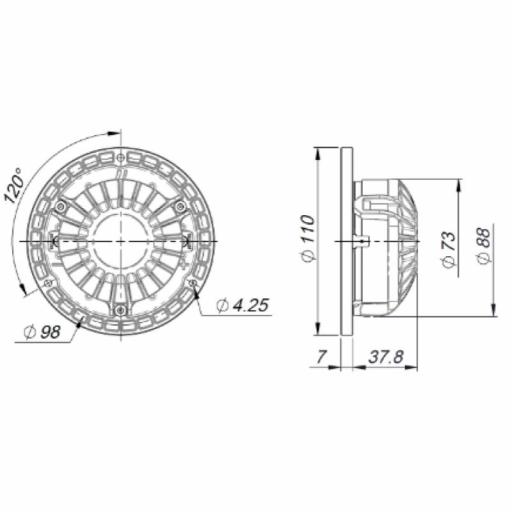 Beyma T-25M Tweeter de Agudos 20 Watios 4 Ohms [3]